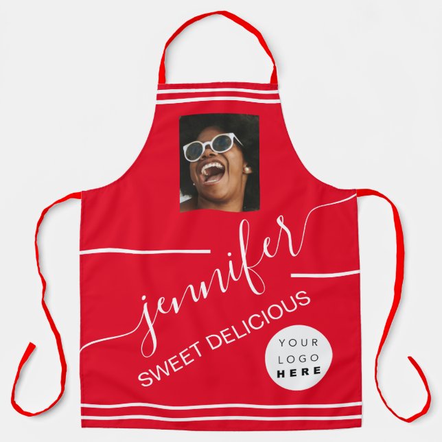 Tablier Restaurant Restauration Photo Logo Café Boutique R (Recto)