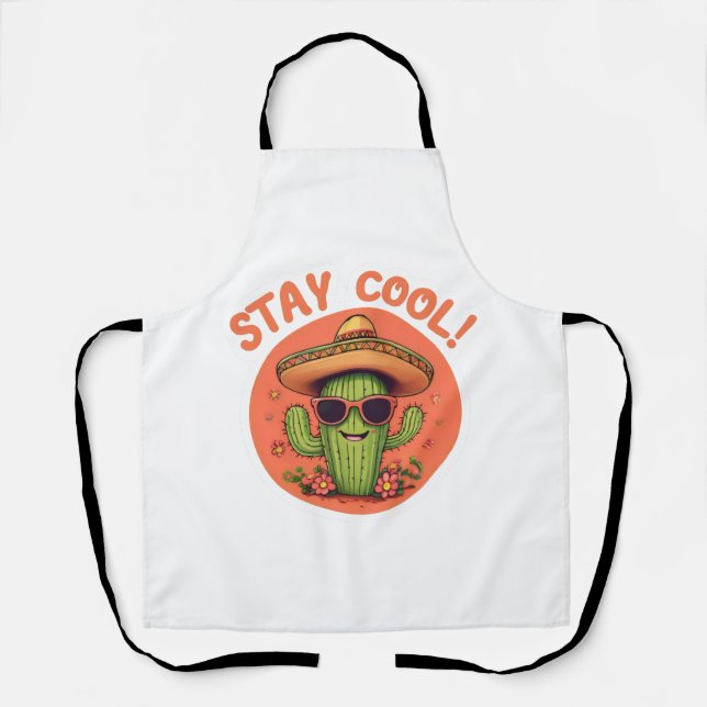 Tablier Restez cool. (Recto)