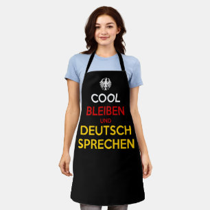 Tablier Restez cool et parlez allemand