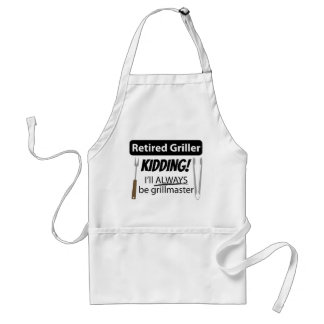 Tablier Retired Griller I'll Always Be Grill Master Funny