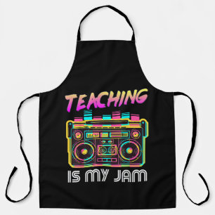 Tablier Retour à l'école Rétro Enseigner est mon truc 80s