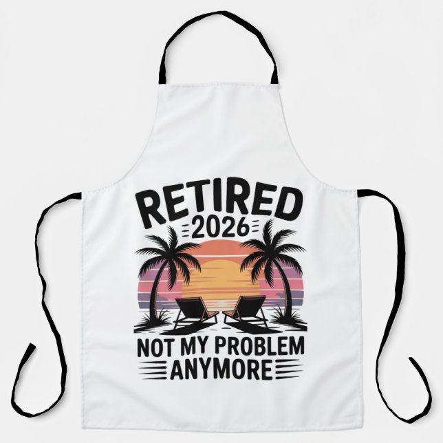 Tablier Retraité 2026 plus mon problème (Recto)