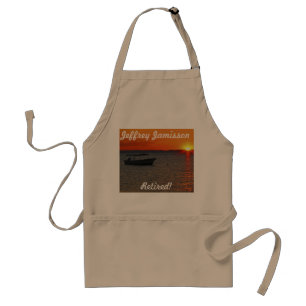 Tablier Retraité - Apron de bateaux de pêche, Tan