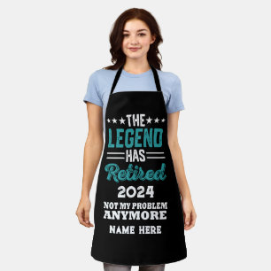 Tablier Retraite personnalisée La légende a pris sa retrai