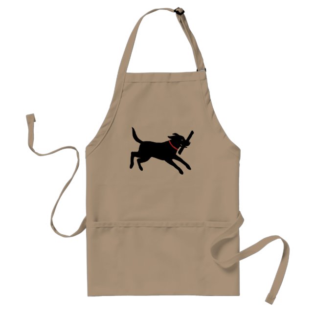 Tablier Retriever du Labrador (Noir) (Devant)