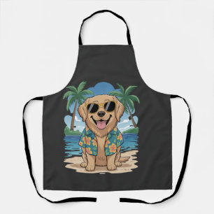 Tablier Retriever Tropical � Chien des Vibes de la Plage D