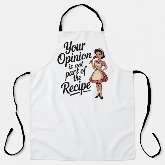 Tablier Retro 50s Housewife – Funny Vintage Kitchen (Recto)