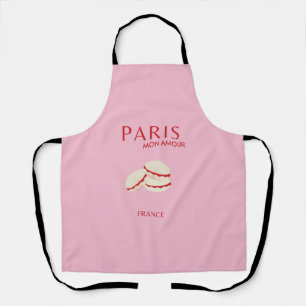 Tablier Retro Abstrait Pastel Paris Pink ans Pastel Travel