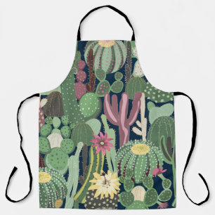 Tablier Retro Cactus Design : Texture de tissu sans fil