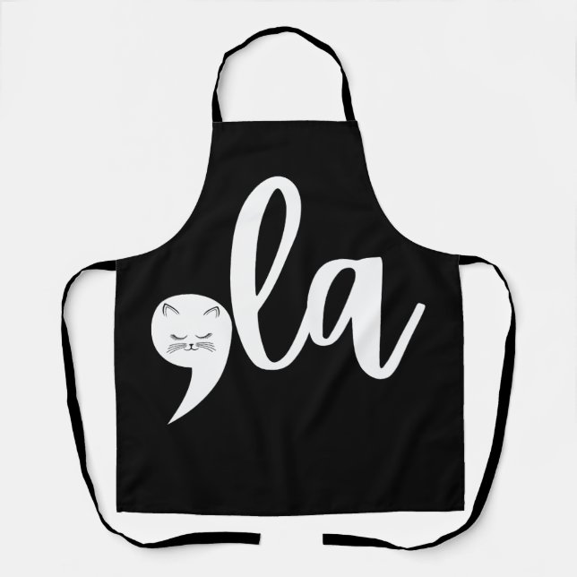 Tablier Retro Cat Comma La Kamala Harris 2024 Election (Recto)