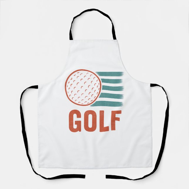 Tablier Retro Grunge Golf (Recto)