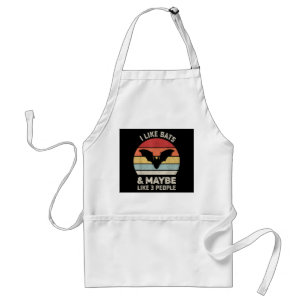 Tablier Retro I Like Bats Chemise Animal Bateau Lover Cade