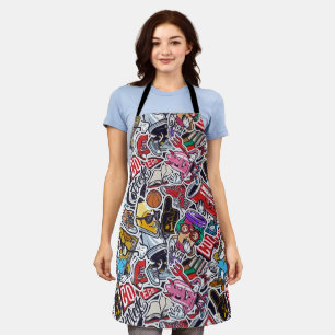 Tablier Retro Pop Culture Apron - Amusants & Vibrants Desi
