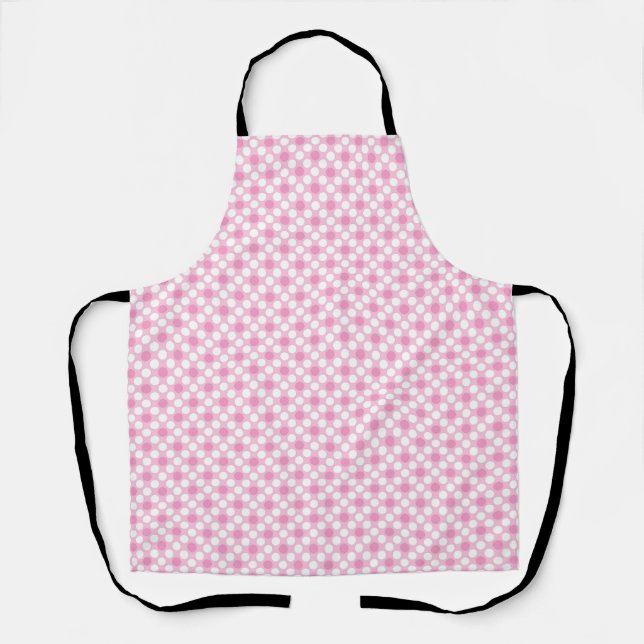 Tablier Rétro rose pois (Recto)