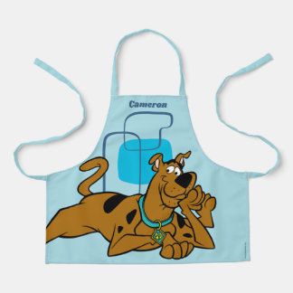 Tablier Retro Squares Scooby-Doo Lying Down