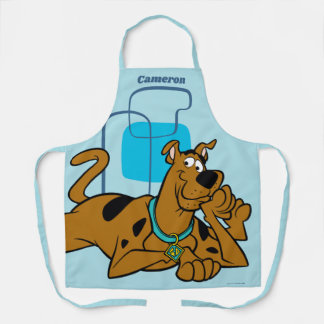 Tablier Retro Squares Scooby-Doo Lying Down