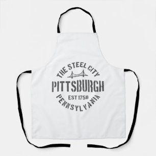 Tablier Retro Steel City Pittsburgh Pennsylvania Yinz vint