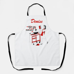 Tablier Retro Vintage Toujours baiser la Cuisine Cuisiniè