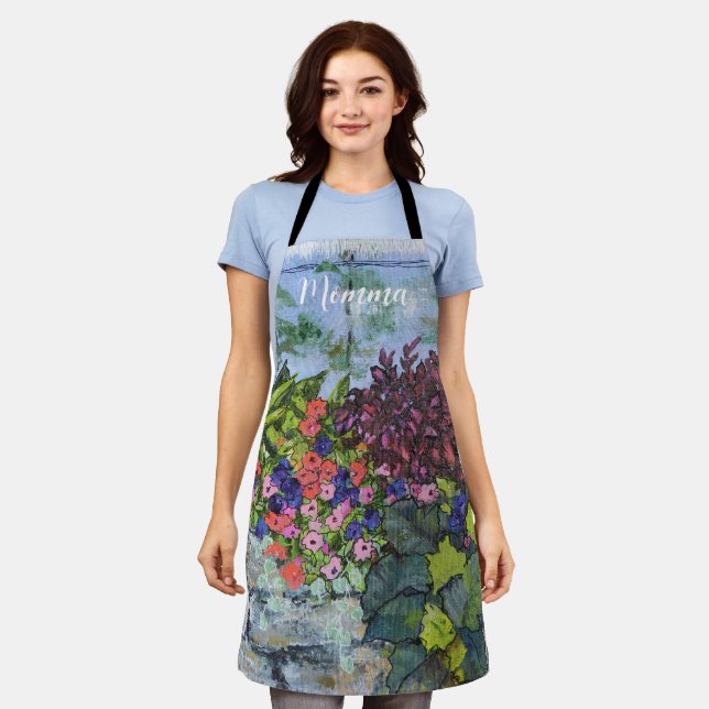 Tablier Rêve d'art de Gardener Apron Fleurs d'été (Porté)