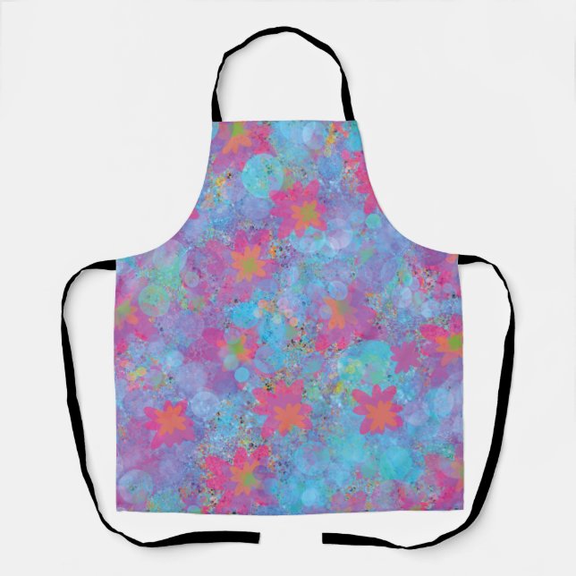 Tablier Rêve rose et turquoise (Recto)