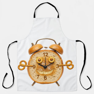 Tablier Réveil et cuisson ! Art d'horloge alarmante drôle 