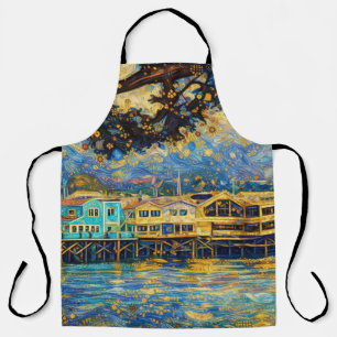 Tablier Rêves de port de Monterey dorés inspirés par Klimt