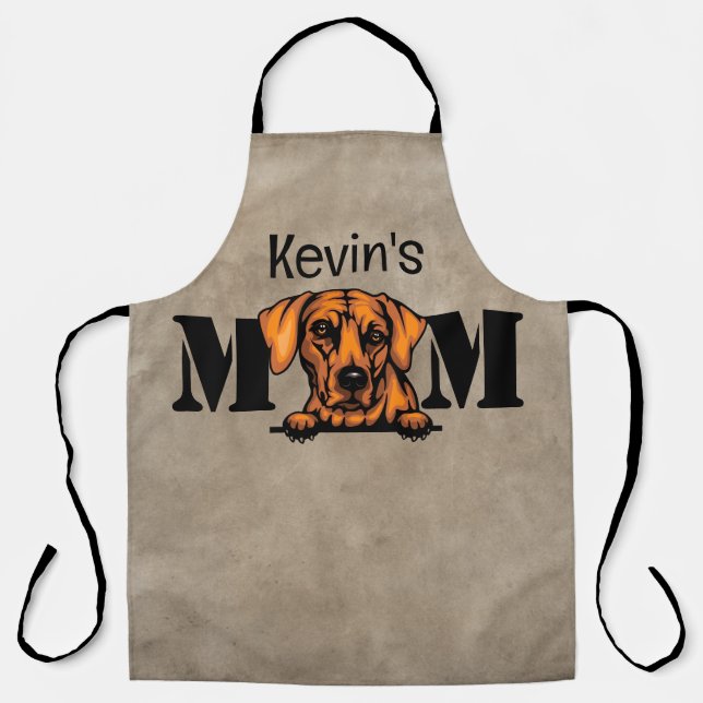 Tablier Rhodesian Ridgeback Personnalisé Maman Apron (Recto)