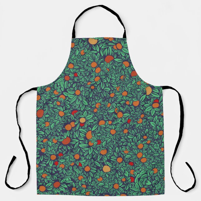 Tablier Rich Orchard : Vintage Tree Motif. (Recto)