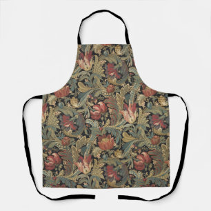 Tablier Riche brocart de tapisserie florale antique victor