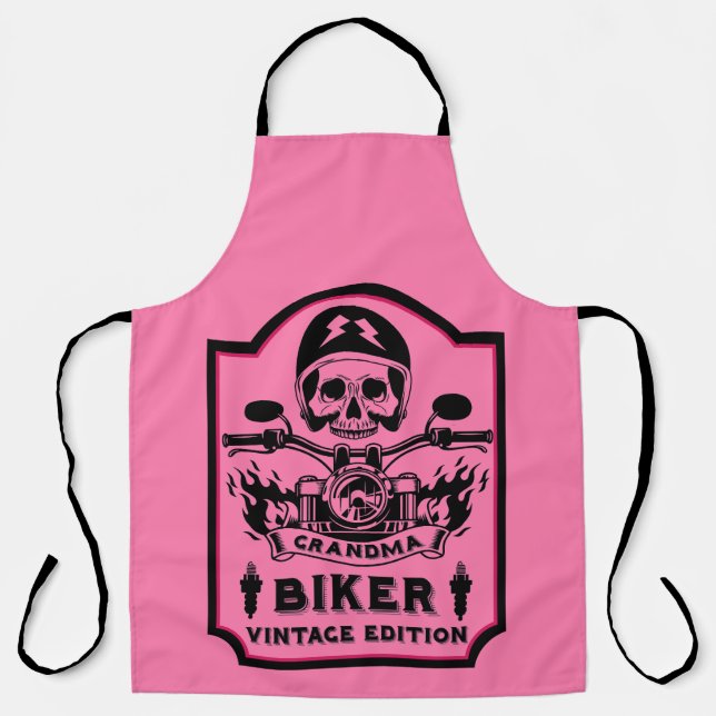 Tablier Rider moto Grandma (Recto)