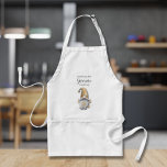Tablier Rien De Comme La Cuisine Gnome<br><div class="desc">Tablier personnalisé avec un pouce vers le haut Gnome et les mots "rien comme la cuisine Gnome" ou tout message que vous choisissez. Super idée cadeau de Noël de vacances ou créer pour vous-même. Pour toute demande de conception personnalisée,  cliquez sur le bouton "Message".</div>