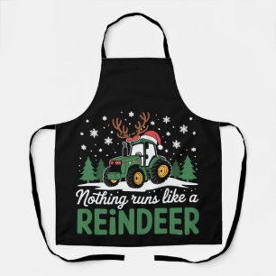 Tablier Rien ne fonctionne comme un tracteur de Noël de re