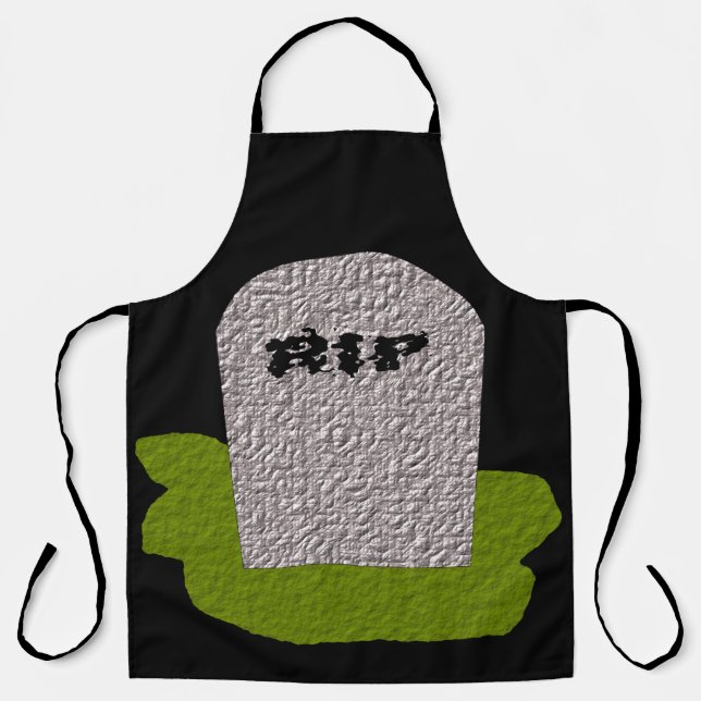 Tablier RIP Tombstone Halloween (Recto)