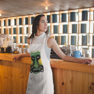 Tablier rituel tribal vert