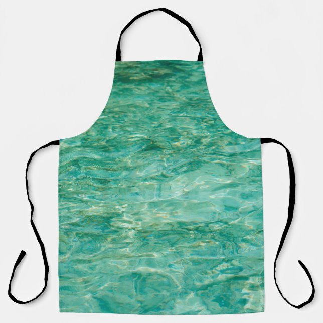 Tablier Rivière laquée marine de l'océan (Recto)