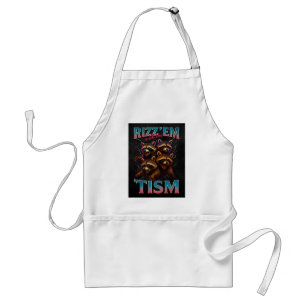 Tablier Rizz Em avec le Tism Meme Autisme Drôle Raton lave