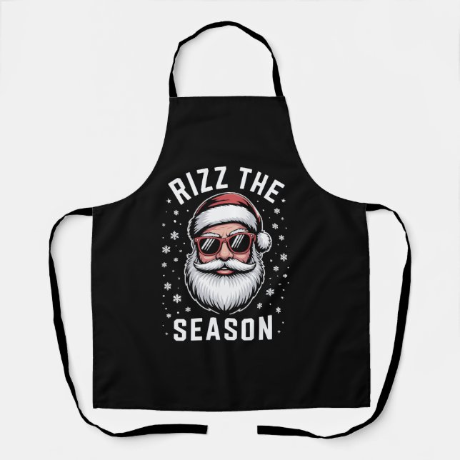 Tablier Rizz la Saison Noël Silly Funny Santa  (Recto)