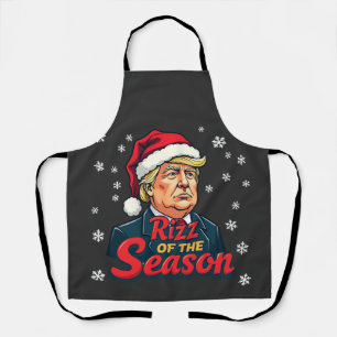 Tablier Rizz of the Season Funny Trump Christmas Père Noël