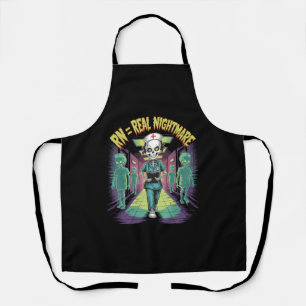 Tablier RN = Infirmière d'Halloween véritable cauchemar