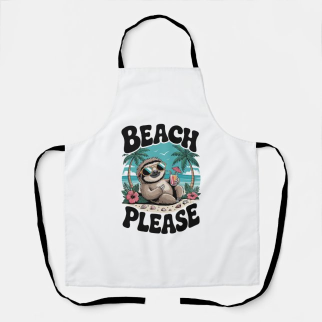 Tablier Roatan Honduras Sloth Summer (Recto)