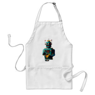 Tablier Robot Rétro Futuriste ROBIA 12J2 Mixologue
