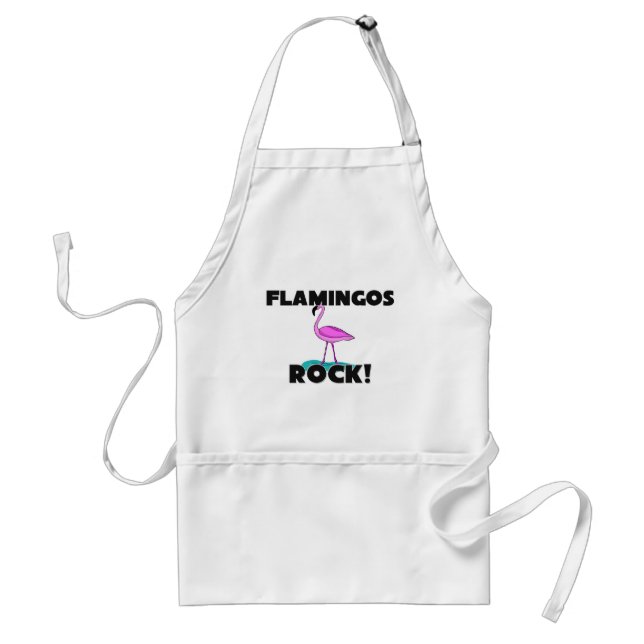 Tablier Roche de Flamants roses (Devant)