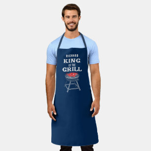 Tablier Roi du Grill BBQ Apron personnalisé