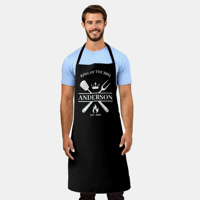 Tablier Roi du grill BBQ personnalisé (Porté)