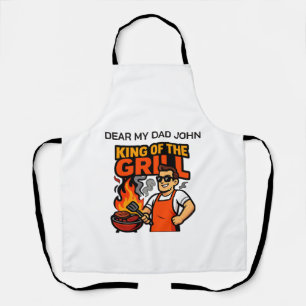 Tablier Roi du Grill Drôle de Maître de la Fête des Pères 