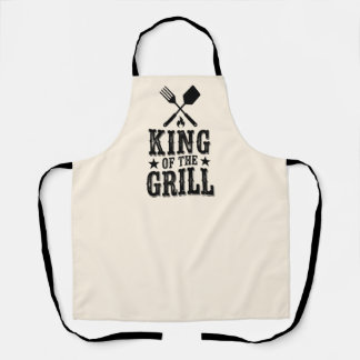 Tablier Roi du Grill Maître BBQ Personnalisé