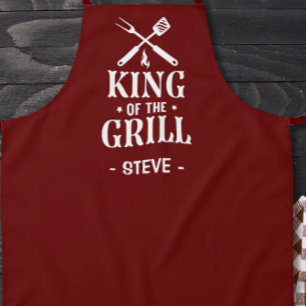 Tablier Roi du Grill Personalisé BBQ