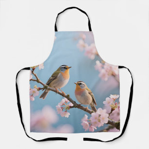 Tablier Roitelet doré Cerisier en fleurs Printemps