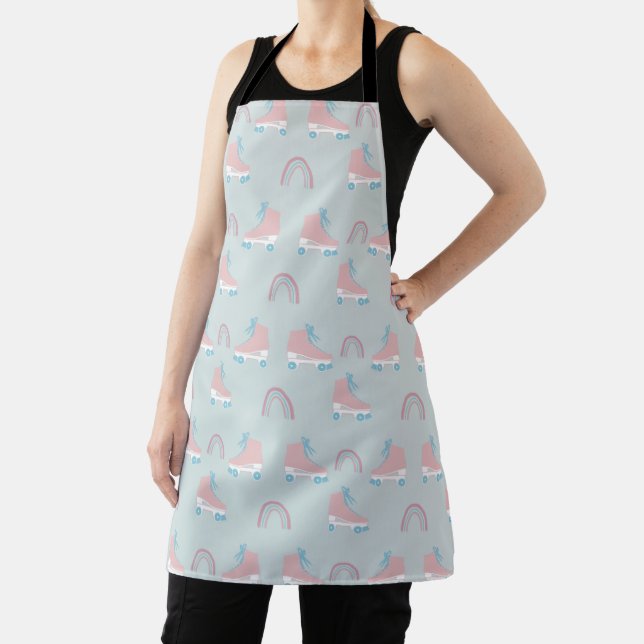 Tablier Rollerskate Motif d'illustration partout sur Apron (Insitu)