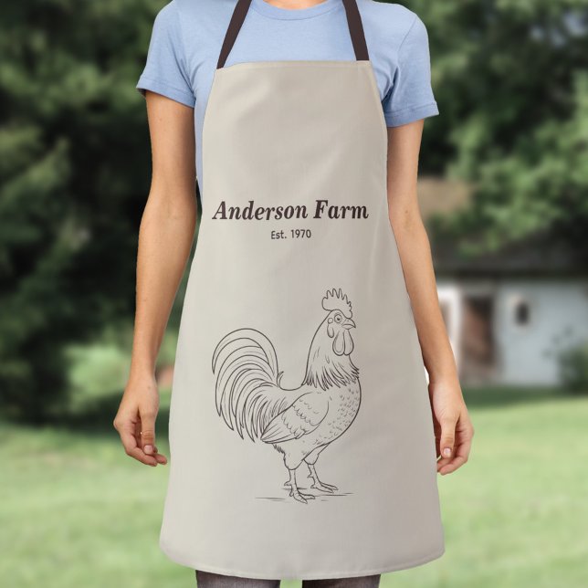 Tablier Rooster de ferme (Farm Rooster Apron)